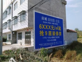 肥西墙体广告质量分析