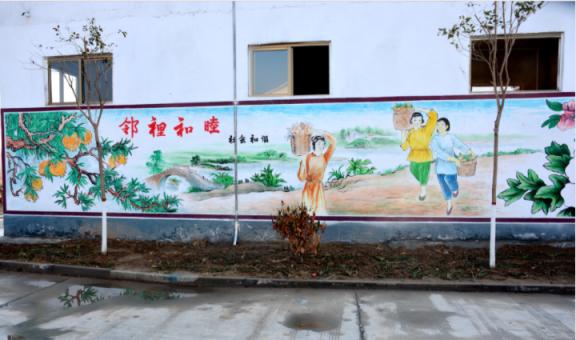肥西乡镇文化墙 乡风文明焕发新活力